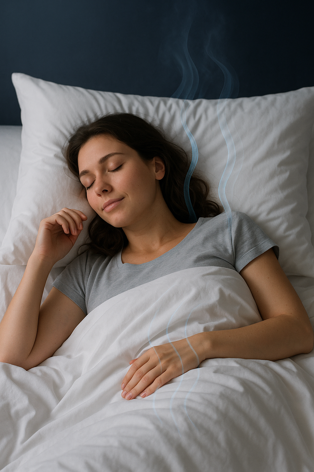 סביבת שינה אידיאלית עם מצעי במבוק נושמים וכרית רכה בחדר שטוף אור